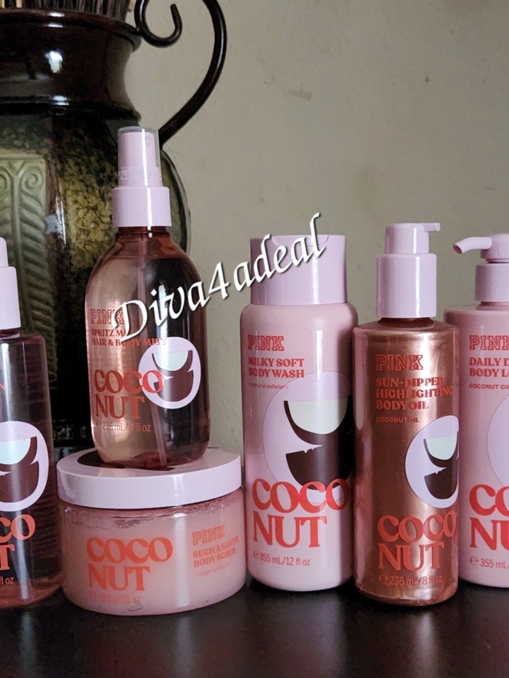 PINK Victoria’s Secret COCONUT 6PC COLLECTION SET BUNDLE